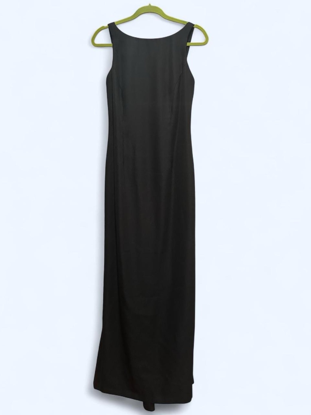 Vintage 90s Rhapsody Classic Black Sleeveless Formal Maxi Dress 8